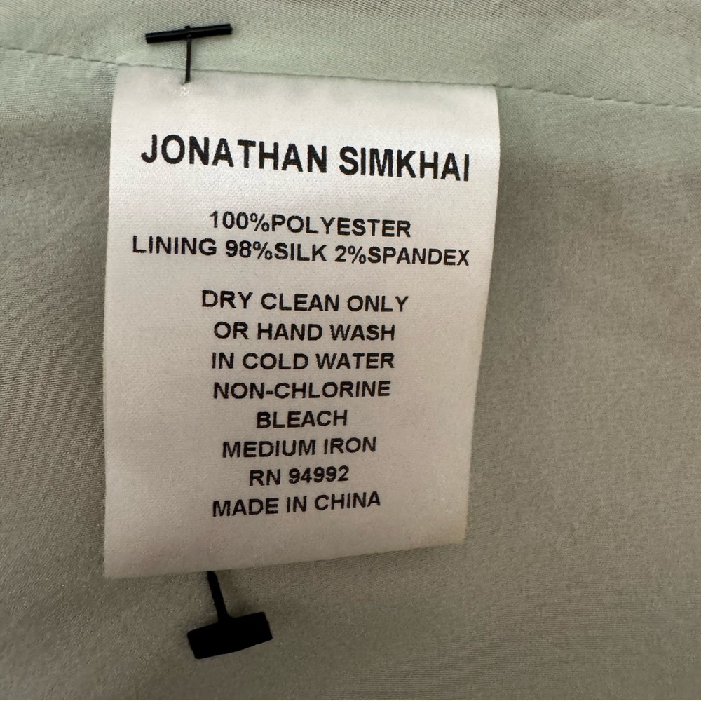Jonathan Simkhai Cut Out Dress in Mint Green and Nude Size 6 NWOT - Picture 10 of 13